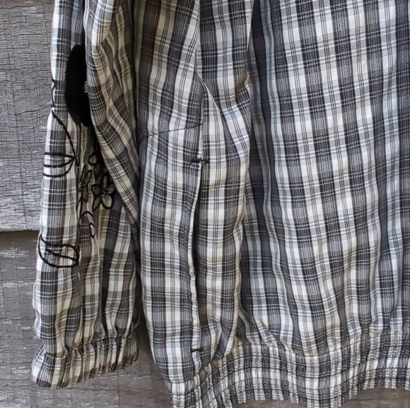 🤍🖤Vintage BonWorth Lightweight Embroidered Jacket Full Zipper Pockets Large - Picture 6 of 13